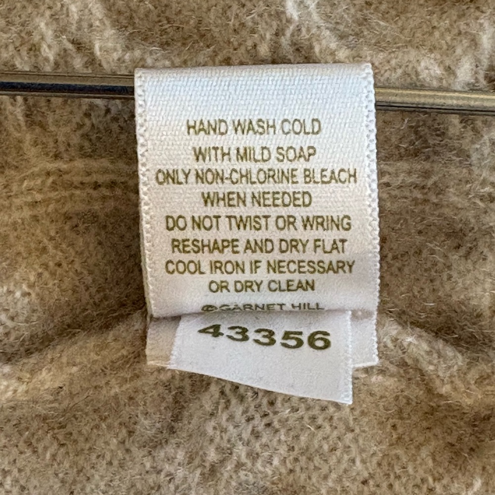 Garnet Hill Cashmere Cable Knit Open Cardigan - Picture 10 of 16